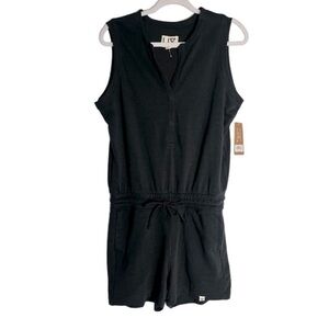 LIV OUTDOOR NWT Black Comfy Romper Size Large
